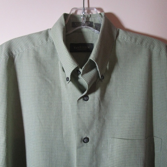 Van Heusen dress button down shirt, sz small - Picture 2 of 8